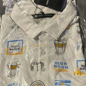 Travis Mathew White Polo High Noon